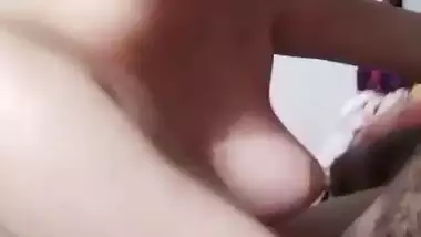Pointed tits wife riding dick of pervert husband