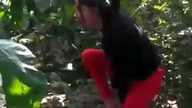 Young lovers caught fucking in the outdoor by local guys