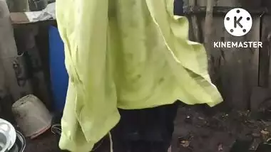 Anita yada bathing topless outside