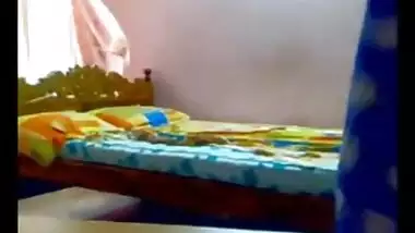 Sexy Lata bhabhi in pink lingerie stripped...