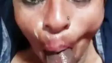 Lady Beggar Sucking Dick Of A Horny Customer At His Home