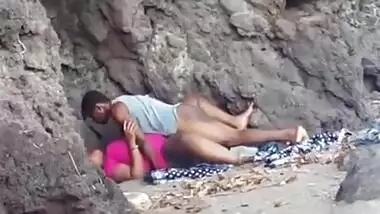 Desi chudai of a village aunty with her love in the forest