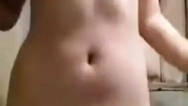 Desi female takes dress off and does the same with XXX bra and panties