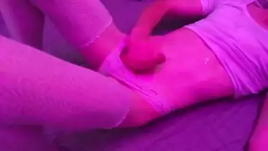 Small Femboy playing with their ass and dick