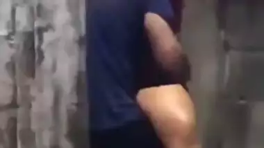 Outdoor quickie sex action has been caught on livecam