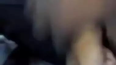 Horny Indian female un green helps man relax touching her XXX boobs