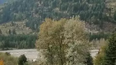 Indian Cool Girl Pissing With Beautiful View In Village Toilet - Almost Caught