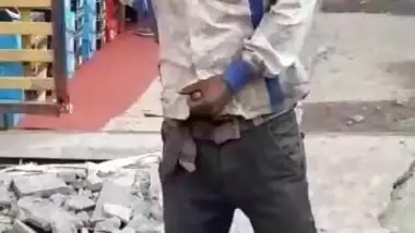 Indian Mad Man Handing Open Road