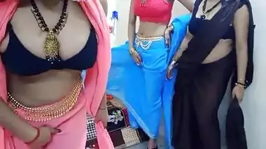 Three Desi Hot Bhabhi Shaking Boobs On Cam