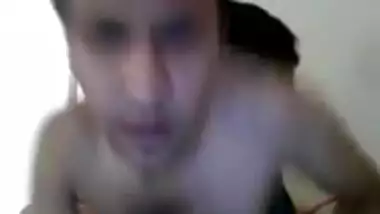 Super hot Indian girlfriend in white bra with...