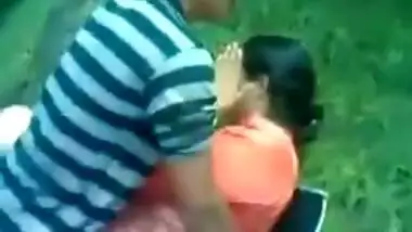 Desi lewd aunty fucked by three boys in forest for money