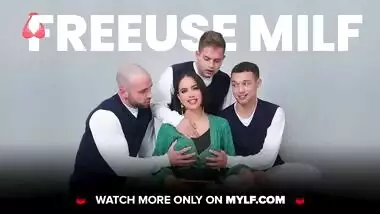 MYLF - Gorgeous Horny Milf Joins Stepson And His New Girlfriend In Their Intimate Moment