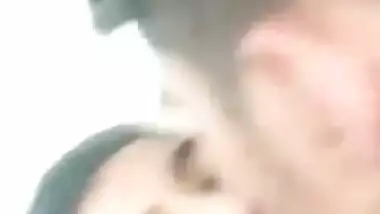 Cute Desi Couple Kissing Romance Home alone