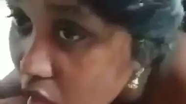 Tamil MILF licks dick with horny and boobs showing