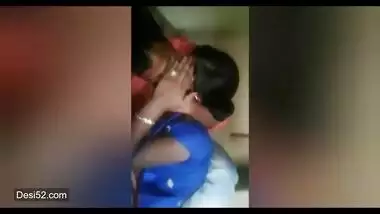 Girlfriend and boyfriend kissing