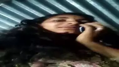 Stripped slim Mallu gal sex talk with her boyfriend on live call