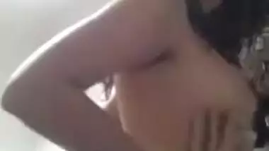 Whore gives sex delight to boys stripping down on camera close-up