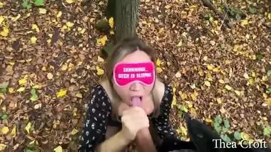 Fucked in all holes stepsister with a cool booty in nature.Public