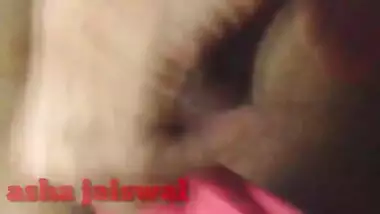 Man stretches Desi partner's XXX aperture using a boner and fingers