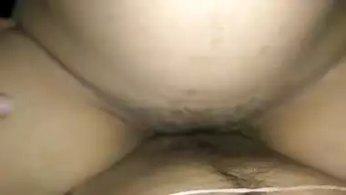 Desi girl with round XXX tits rides boner during chudai in darkness