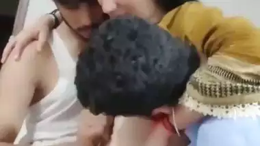 Two Hyderabad boys and a hot babe’s live xxx video