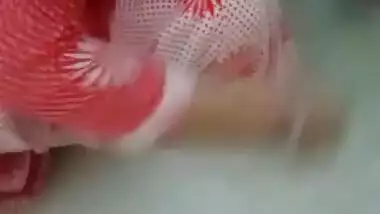 maid showing big boobs and cleavage while cleaning